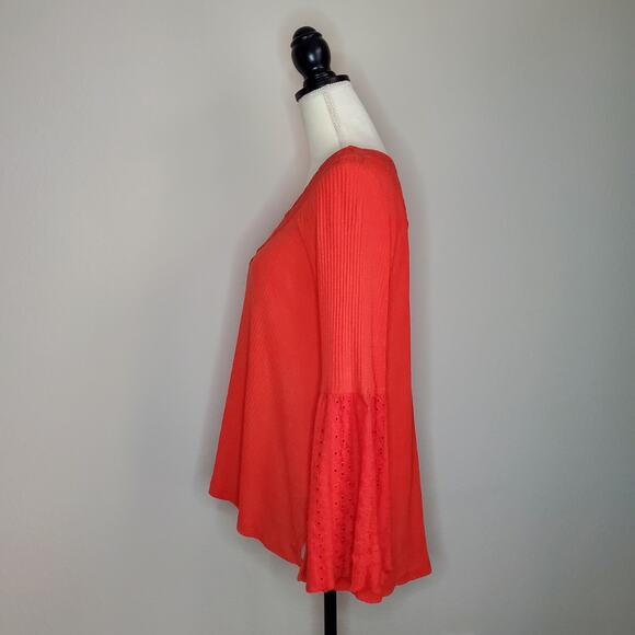 Free People Parisian Nights Red Top Small - Picture 4 of 8